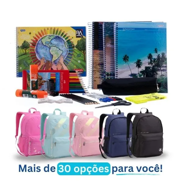 Kit Edu. de Jovens e Adultos + Mochila